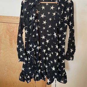 Medium Realisation Par long sleeve star wrap dress